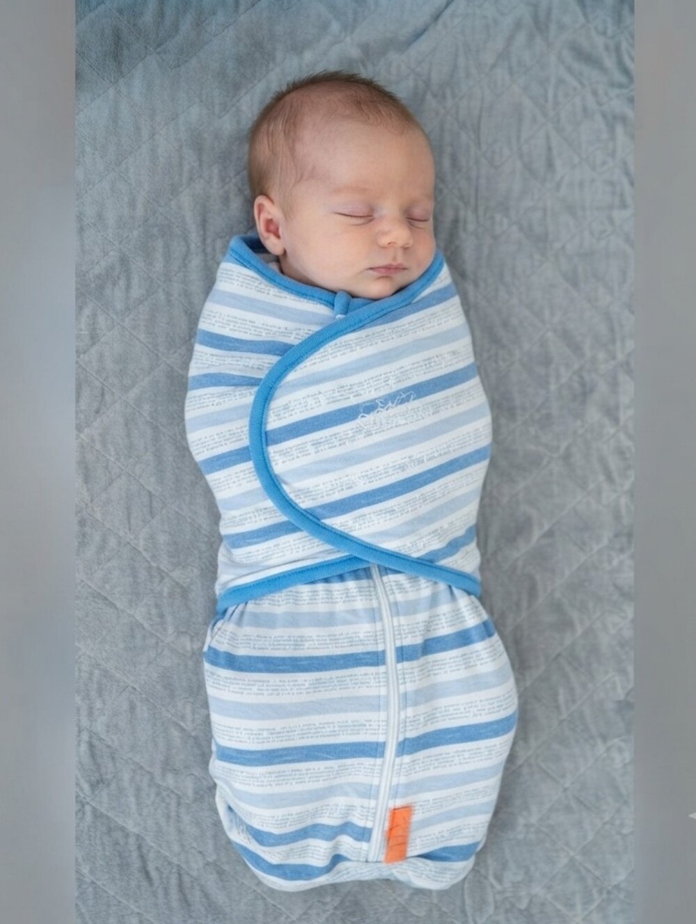 SwaddleMe 6-9M Blue and White Baby Swaddle